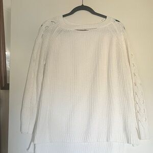 Altar'd State Soft White Knit Sweater